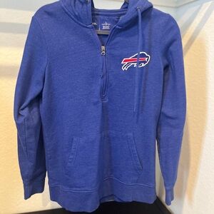 Antigua Women’s Royal Buffalo Bills Contemporary Quarter-Zip Hoodie Size Large